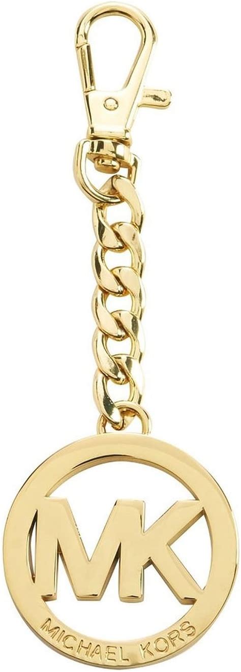 Michael Kors ~ Signature MK Key Fob Keychain/Hanging Gold 